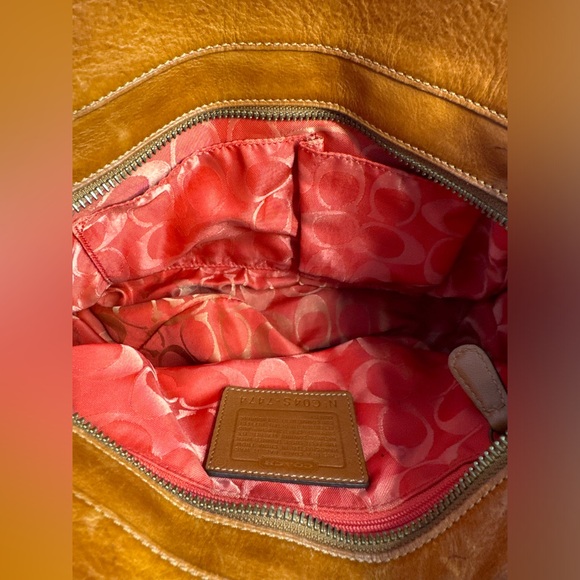 Coach Vintage Camel Leather Suede Satchel Bag - Picture 15 of 15